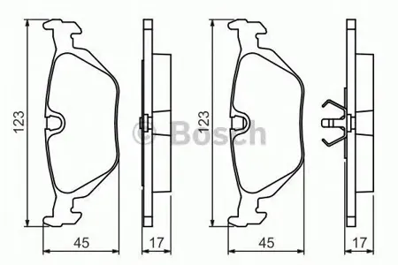 BOSCH 0986460964 Колодки торм.
