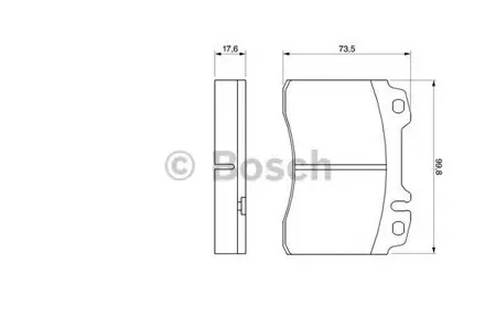 BOSCH 0986460966 Колодки торм.
