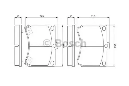 BOSCH 0986460974 Колодки торм.