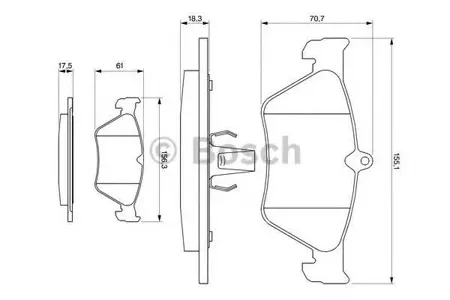BOSCH 0986461129 Колодки торм.