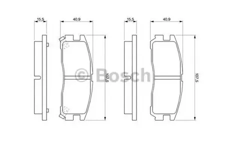 BOSCH 0986461145 Колодки торм.