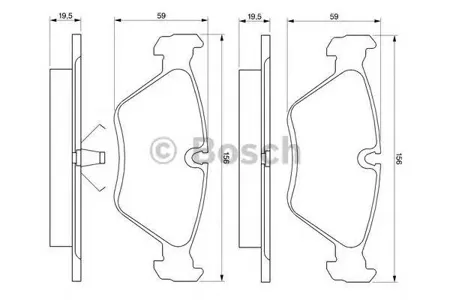 BOSCH 0986461752 Колодки торм.