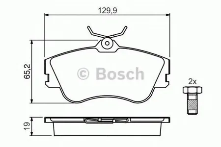 BOSCH 0986461753 Колодки торм.