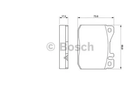 BOSCH 0986463412 Колодки торм.