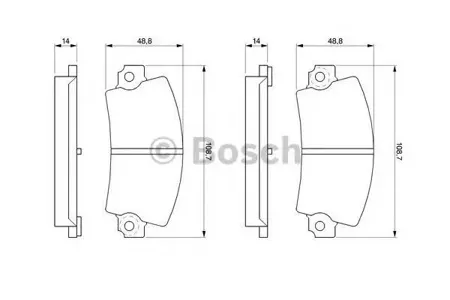 BOSCH 0986463490 Колодки торм.