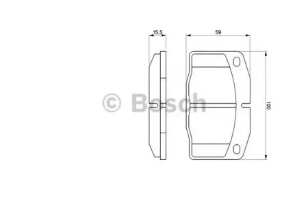 BOSCH 0986465141 Колодки торм.