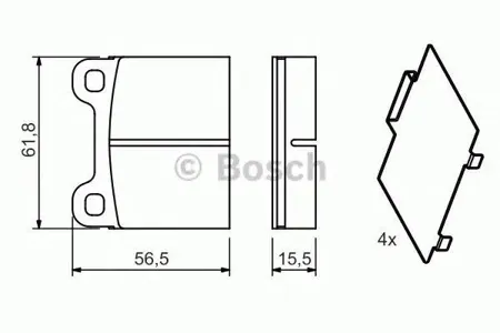 BOSCH 0986466302 Колодки торм.
