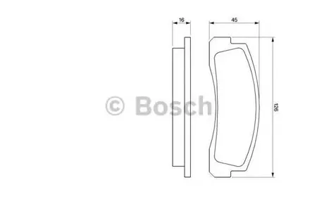 BOSCH 0986466601 Колодки торм.