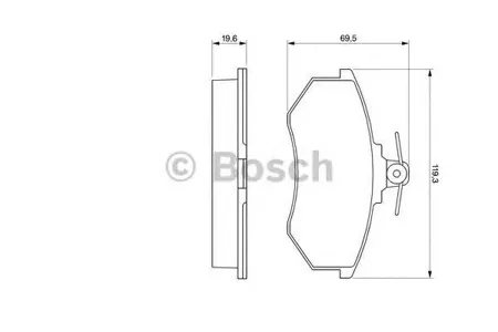 BOSCH 0986466700 Колодки торм.