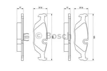 BOSCH 0986466751 Колодки торм.