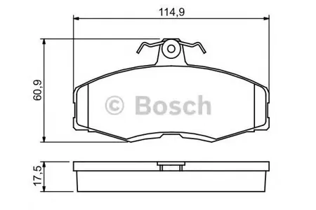 BOSCH 0986468613 Колодки торм.