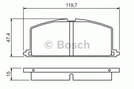 BOSCH 0986468701 Колодки торм.