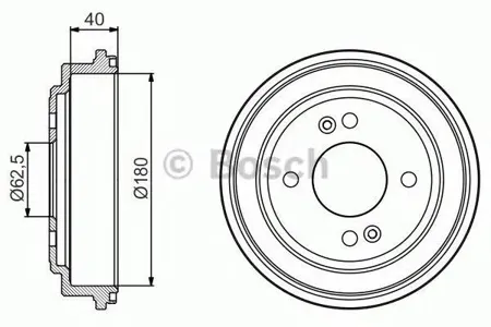 BOSCH 0986477216 Барабан тормозной