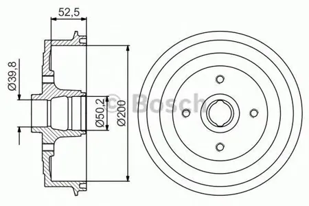 BOSCH 0986477217 Барабан тормозной