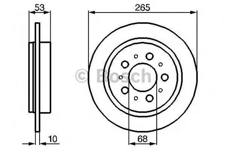 BOSCH 0986478042 Диск тормозной