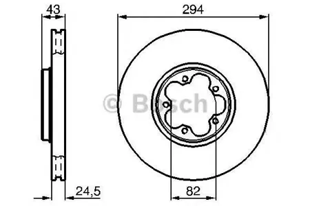 BOSCH 0986478303 Тормозной диск