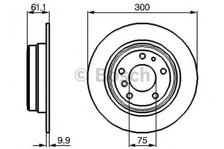 BOSCH 0986478321 Диск тормозной