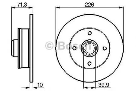 BOSCH 0986478331 Диск тормозной