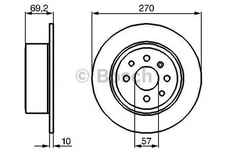 BOSCH 0986478420 Диск тормозной
