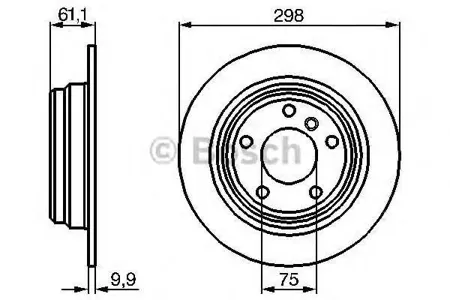 BOSCH 0986478425 Диск тормозной