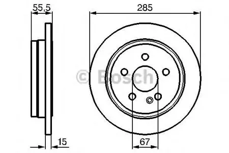 BOSCH 0986478469 Диск тормозной