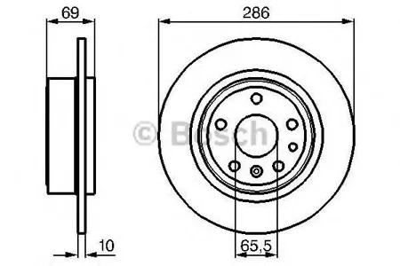 BOSCH 0986478478 Тормозной диск