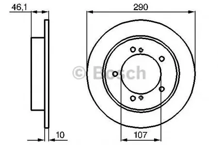 BOSCH 0986478539 Диск тормозной