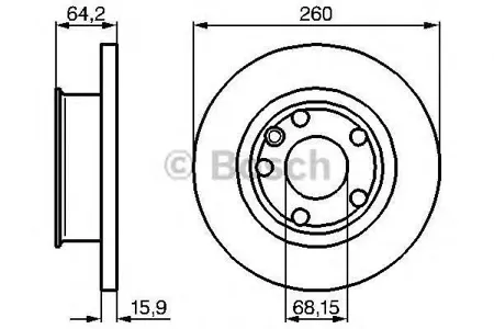 BOSCH 0986478547 Диск тормозной