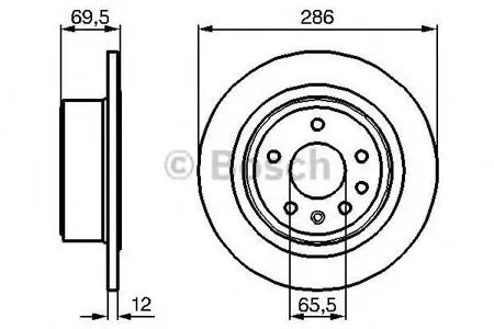 BOSCH 0986478609 Диск тормозной