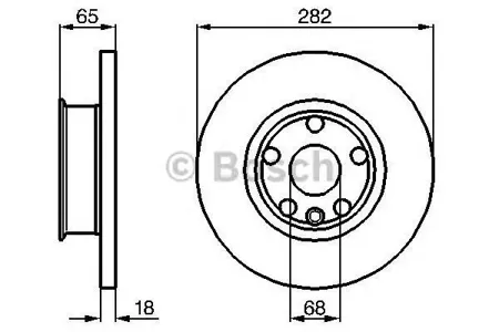 BOSCH 0986478613 Диск тормозной