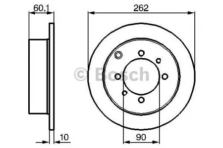 BOSCH 0986478655 Диск тормозной