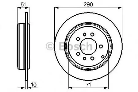 BOSCH 0986478733 Диск тормозной