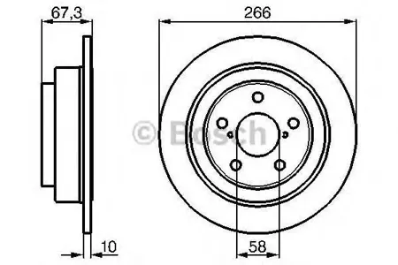 BOSCH 0986478799 Диск тормозной