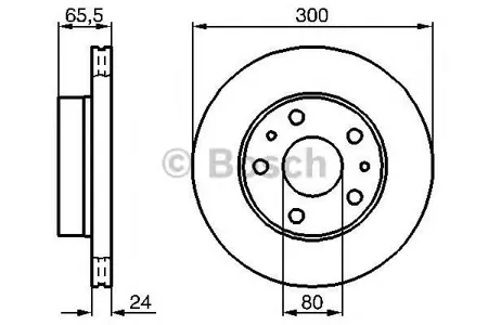 BOSCH 0986478842 Диск торм.вент.