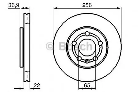 BOSCH 0986478853 Диск торм.вент.
