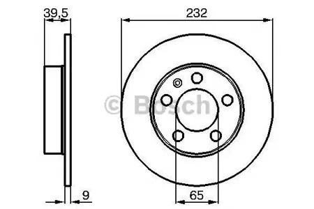 BOSCH 0986478868 Диск тормозной