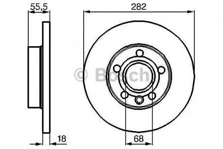BOSCH 0986478870 Диск тормозной