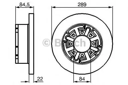 BOSCH 0986478886 Диск тормозной