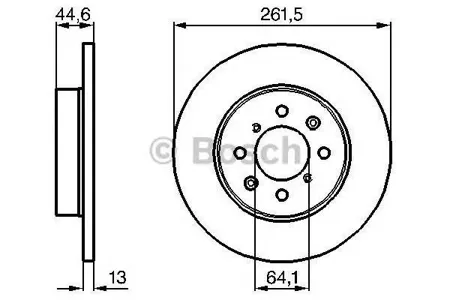 BOSCH 0986478889 Диск тормозной