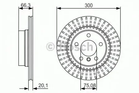 BOSCH 0986479044 Диск торм.вент.