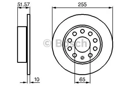 BOSCH 0986479099 Диск тормозной