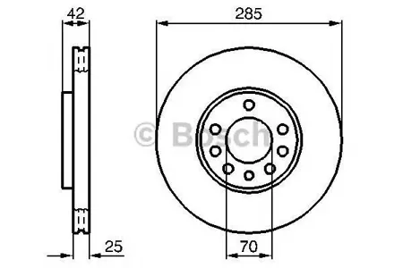 BOSCH 0986479107 Диск торм.вент.