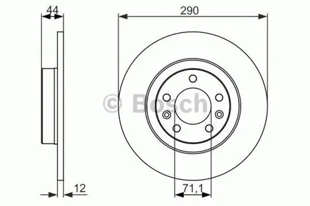 BOSCH 0986479130 Диск тормозной