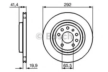 BOSCH 0986479142 Диск торм.вент.