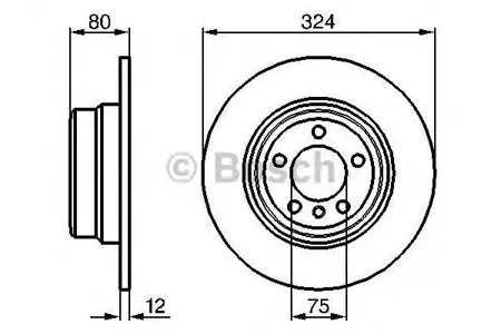 BOSCH 0986479167 Диск тормозной