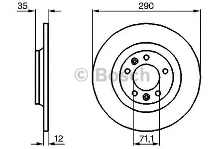BOSCH 0986479194 Диск тормозной
