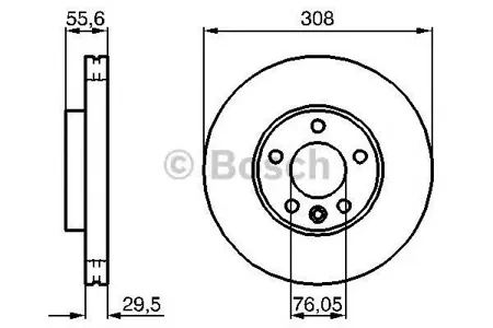 BOSCH 0986479211 Диск торм.вент.