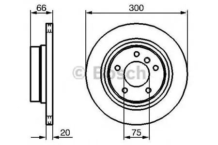BOSCH 0986479218 Диск торм.вент.