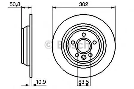 BOSCH 0986479254 Диск тормозной
