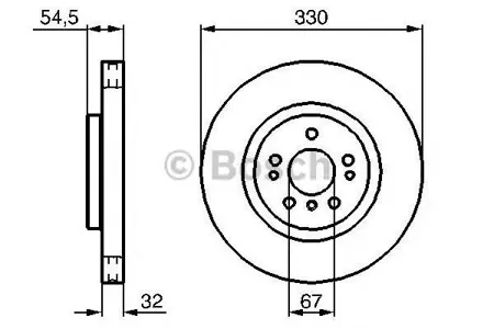 BOSCH 0986479269 Диск торм.вент.